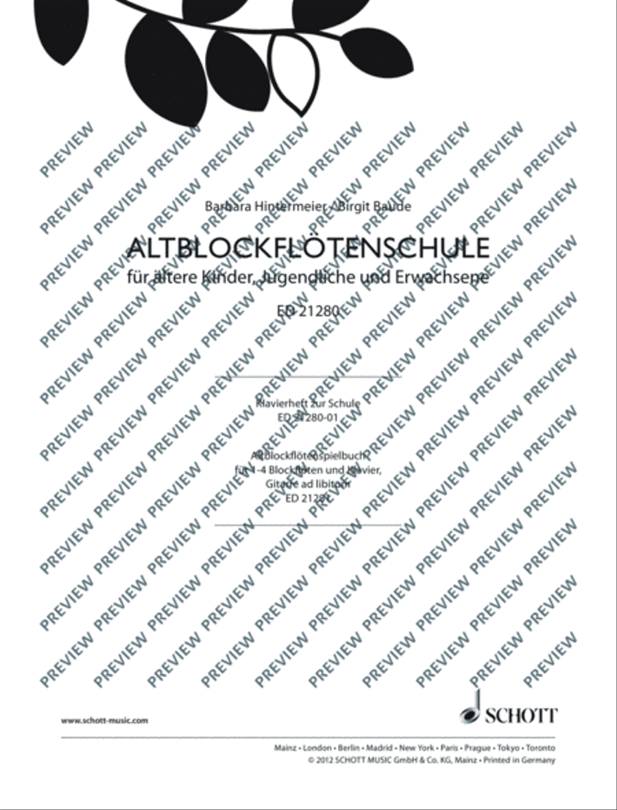 Altblockflötenschule Alto Recorder scores gallery preview page 2