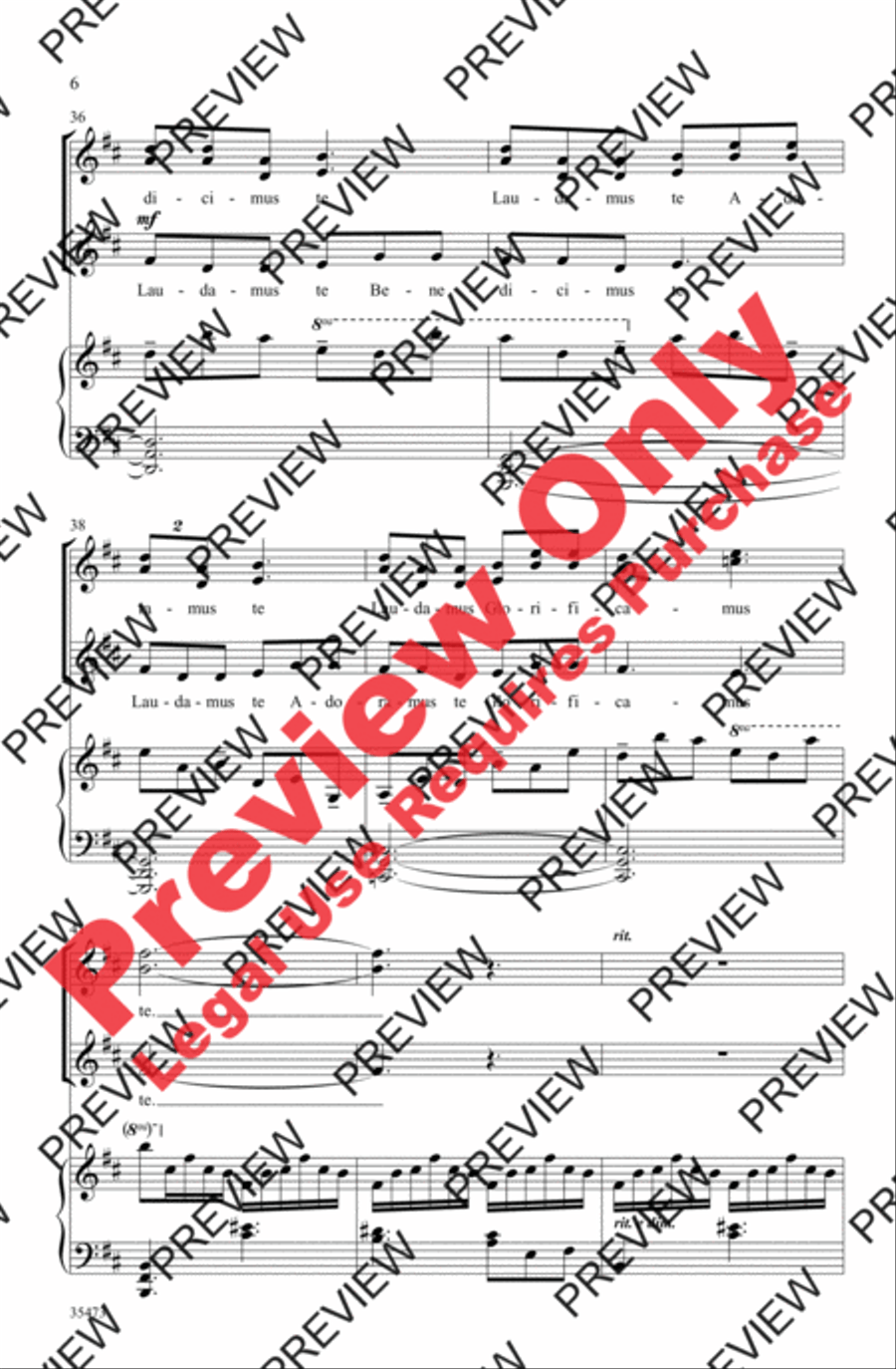 Gloria Women's Choir scores gallery preview page 6