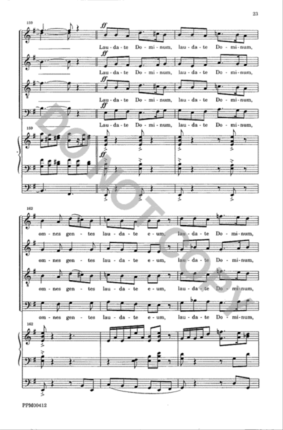 Laudate Dominum Laudate Dominum 4-Part scores gallery preview page 24