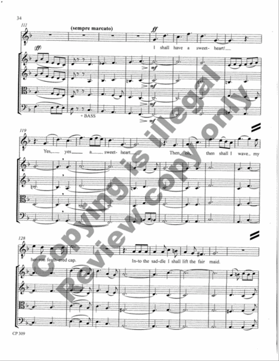 Songs of Laughter, Love, & Tears (Full Score & Parts) String Orchestra scores gallery preview page 35