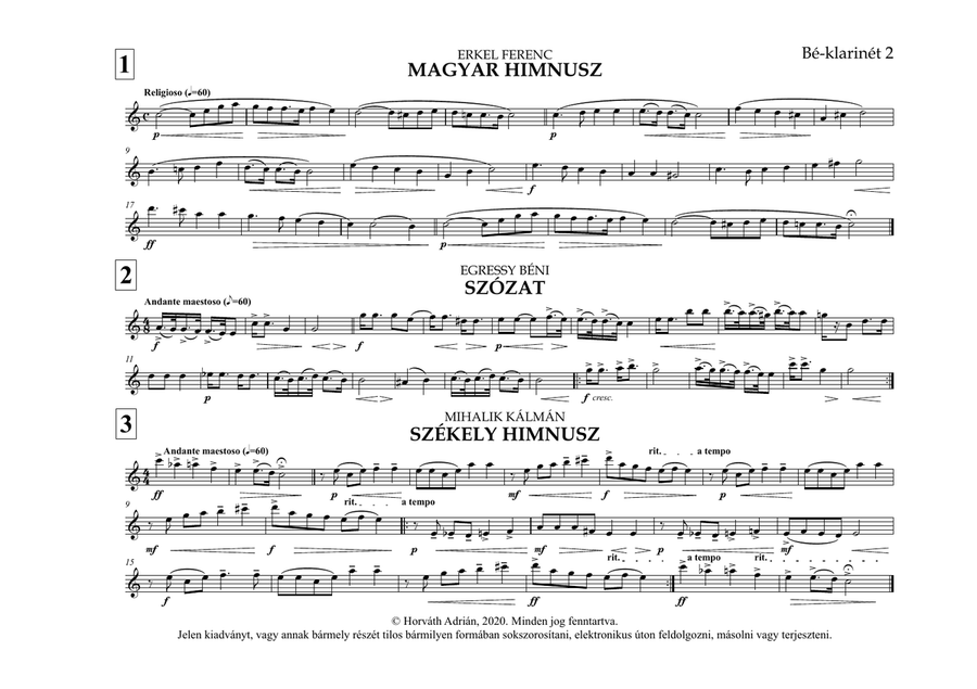 Indulókönyv 2020 - 09 B-klarinét 2 Concert Band scores gallery preview page 5