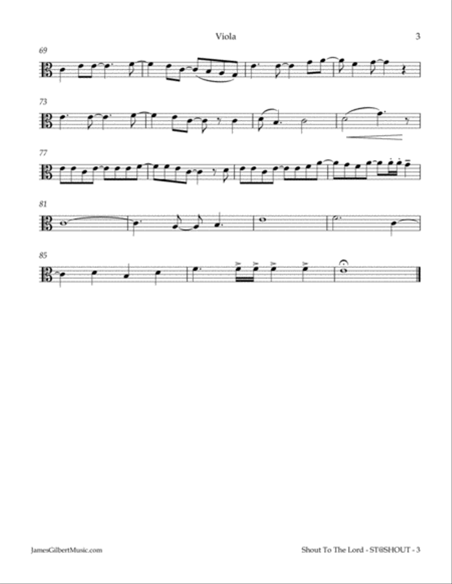 Shout To The Lord String Quartet scores gallery preview page 4