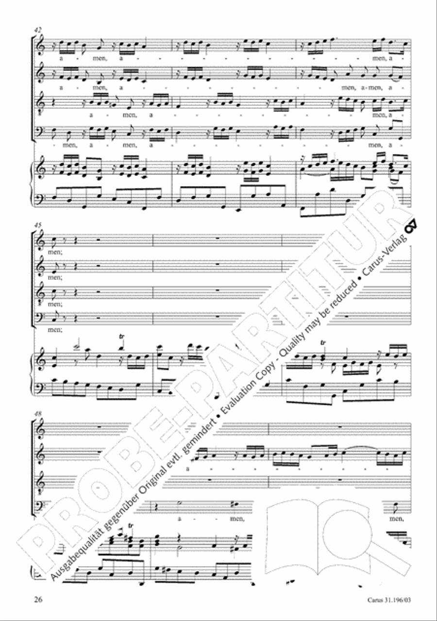 The Lord is mindful of us (Der Herr denket an uns) STB scores gallery preview page 27