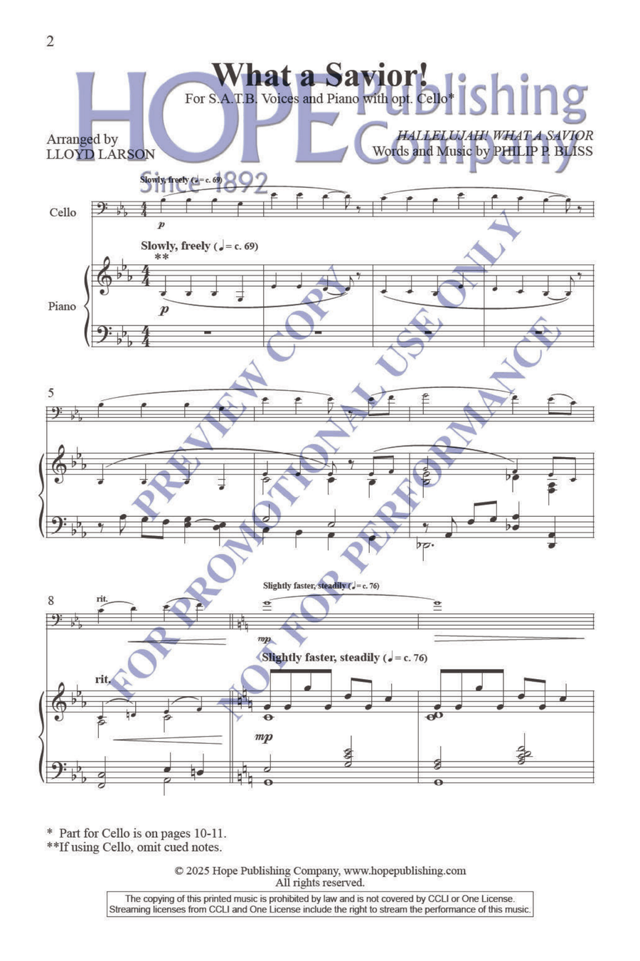 What a Savior! Choir scores gallery preview page 3