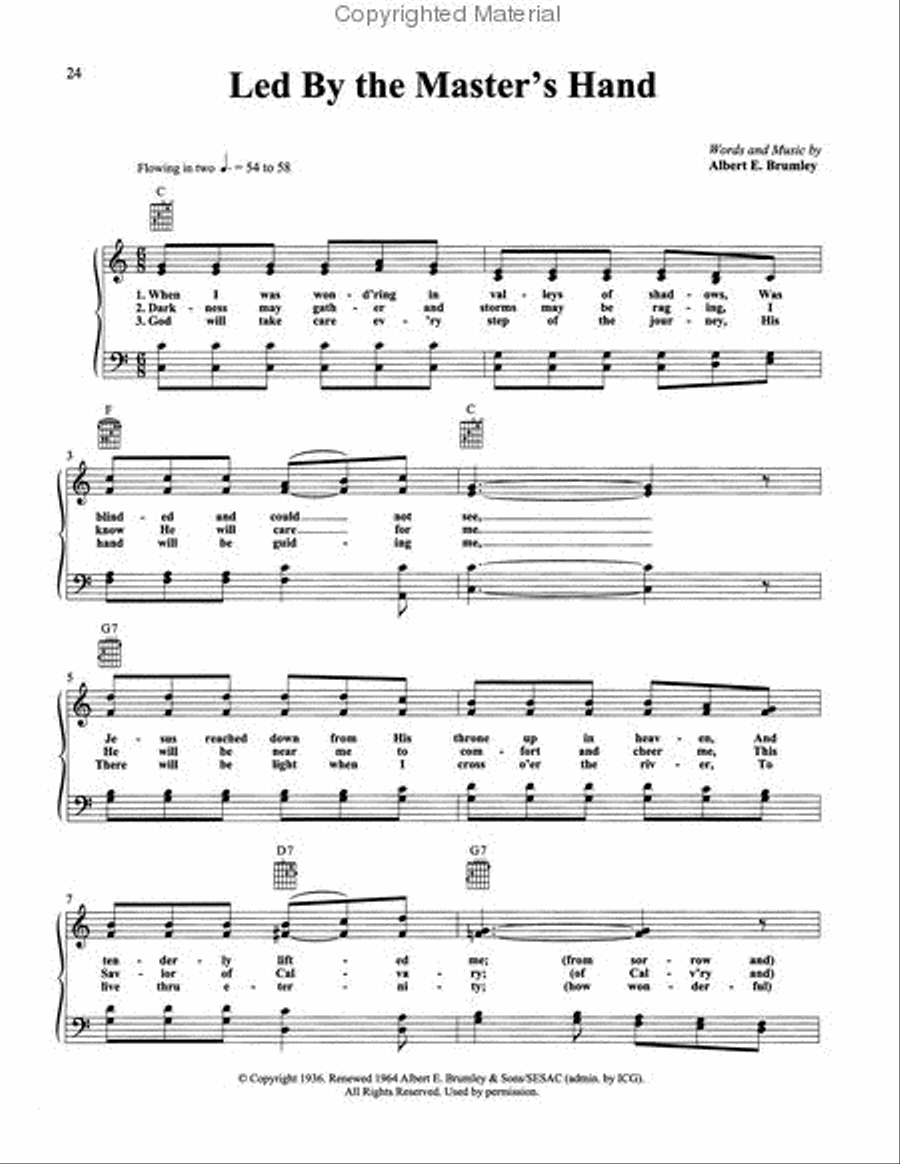 I'll Fly Away - The Albert E. Brumley Songbook Piano, Vocal, Guitar scores gallery preview page 4