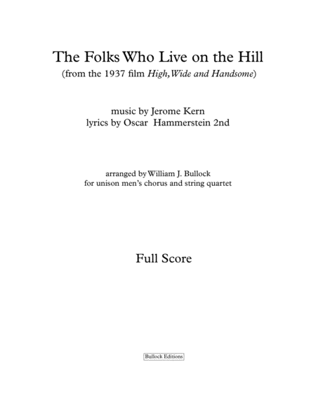 The Folks Who Live On The Hill image number null