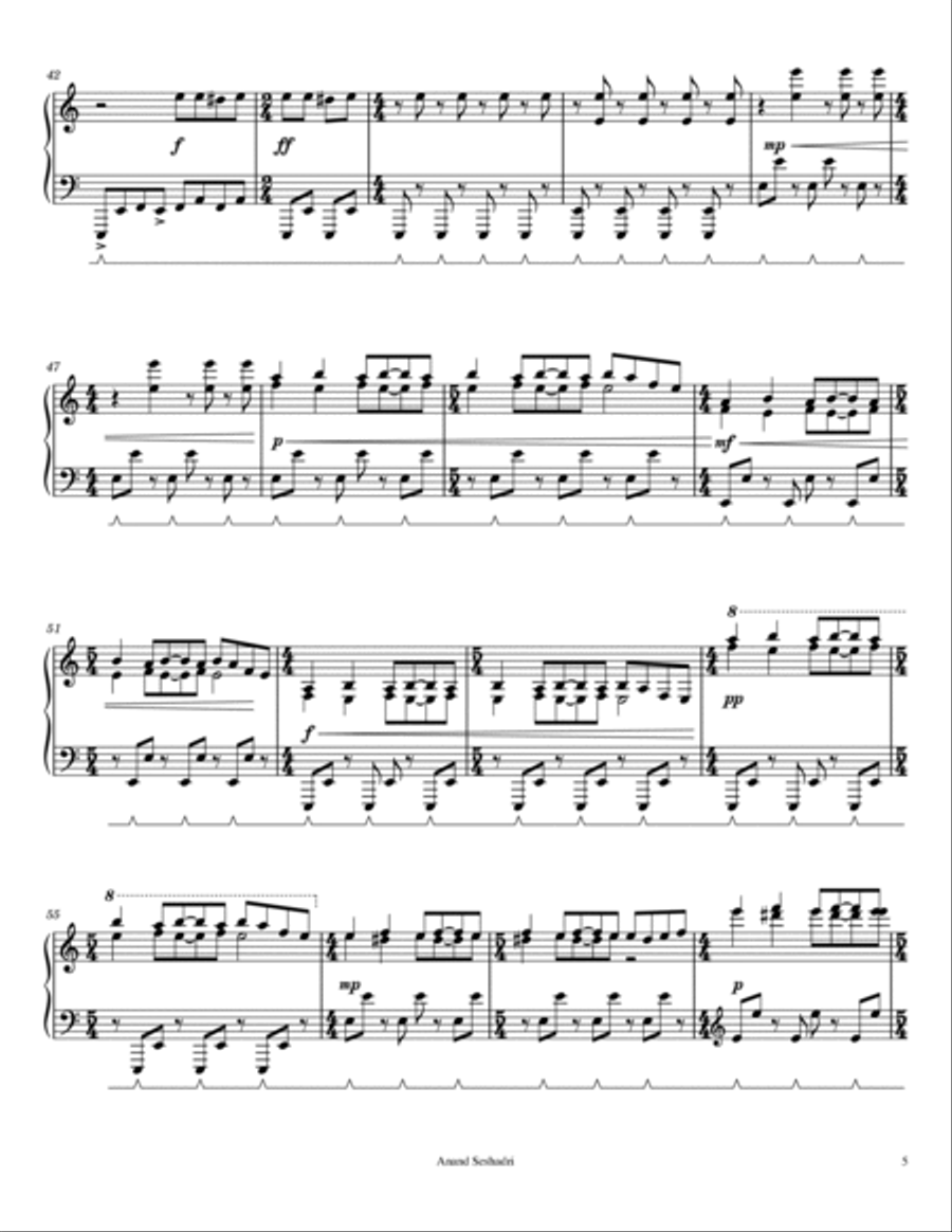 Piano Sonata G=I/S Piano Solo scores gallery preview page 5