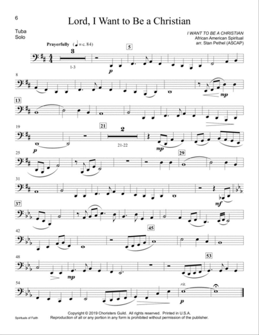 Spirituals of Faith - Tuba Tuba scores gallery preview page 6