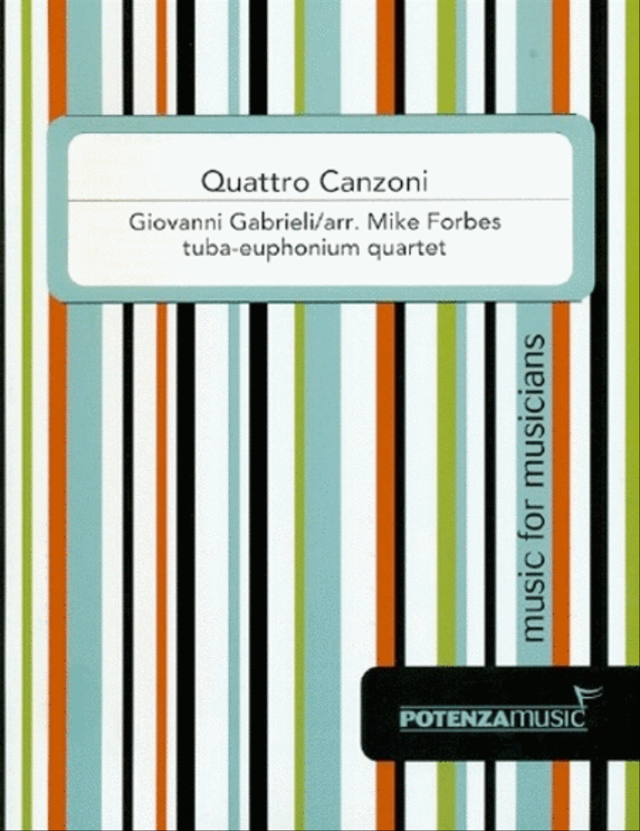 Quattro Canzoni Euphonium Quartet scores gallery preview page 1