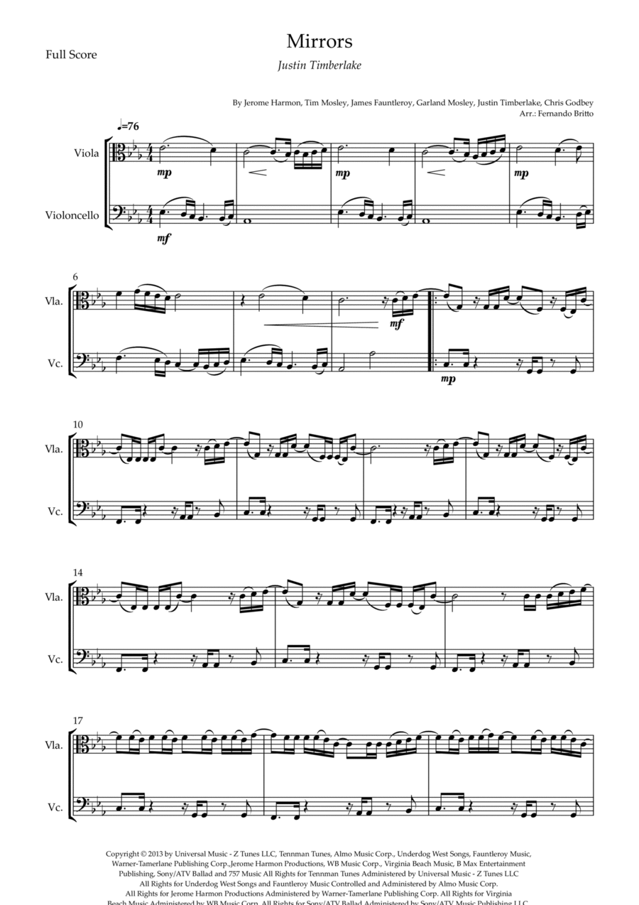 Mirrors String Duet scores gallery preview page 1