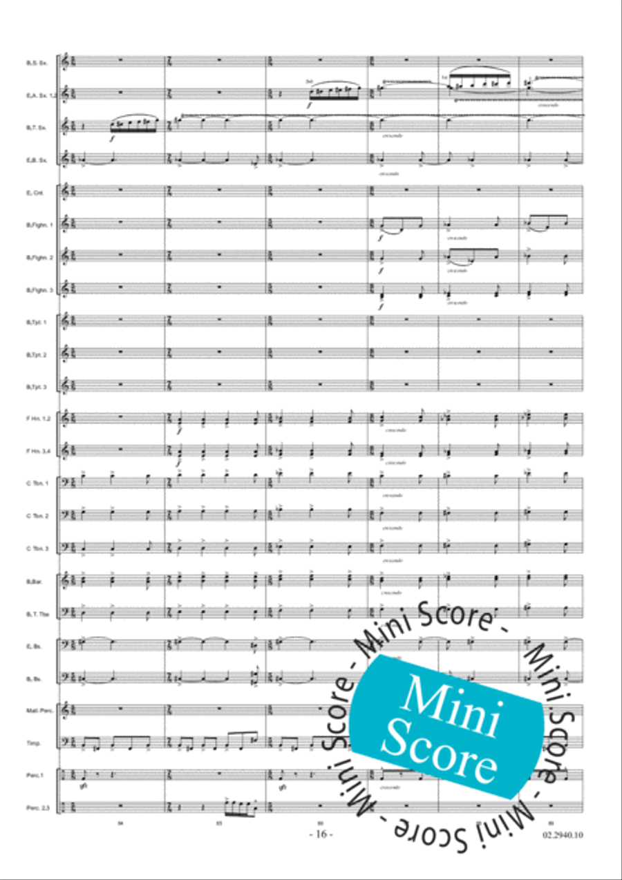 Aurora Aurora Fanfare Band scores gallery preview page 22