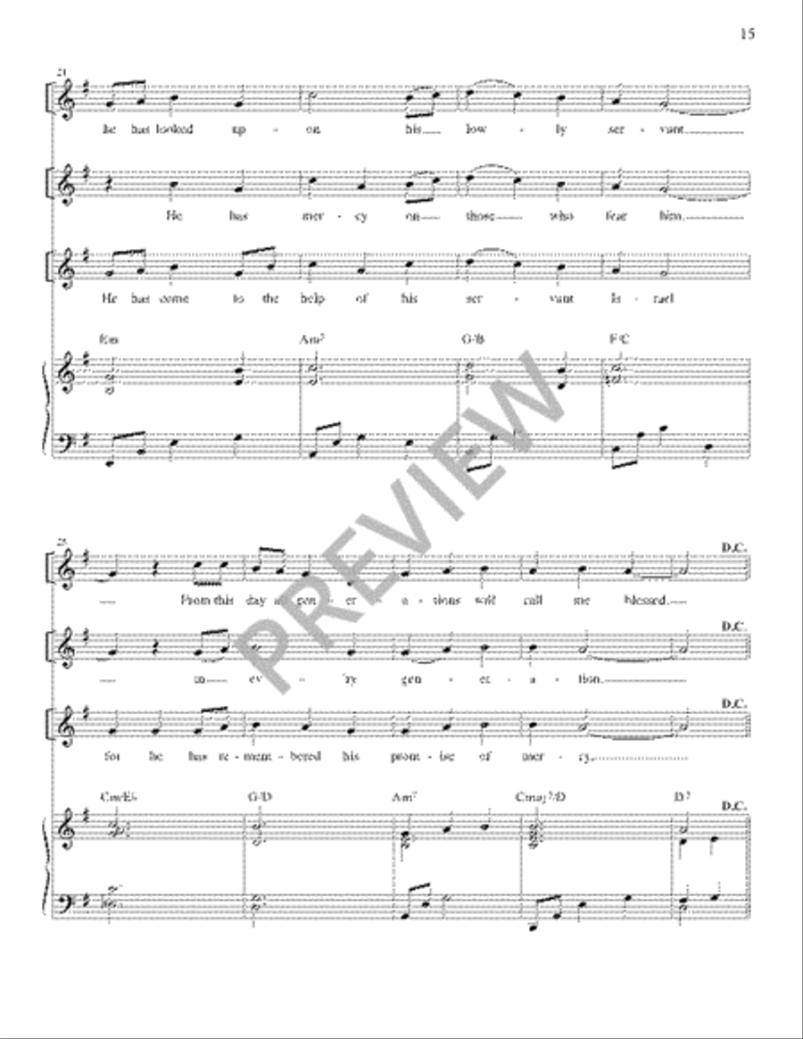 The Lyric Psalter, Year B Easy Piano scores gallery preview page 17