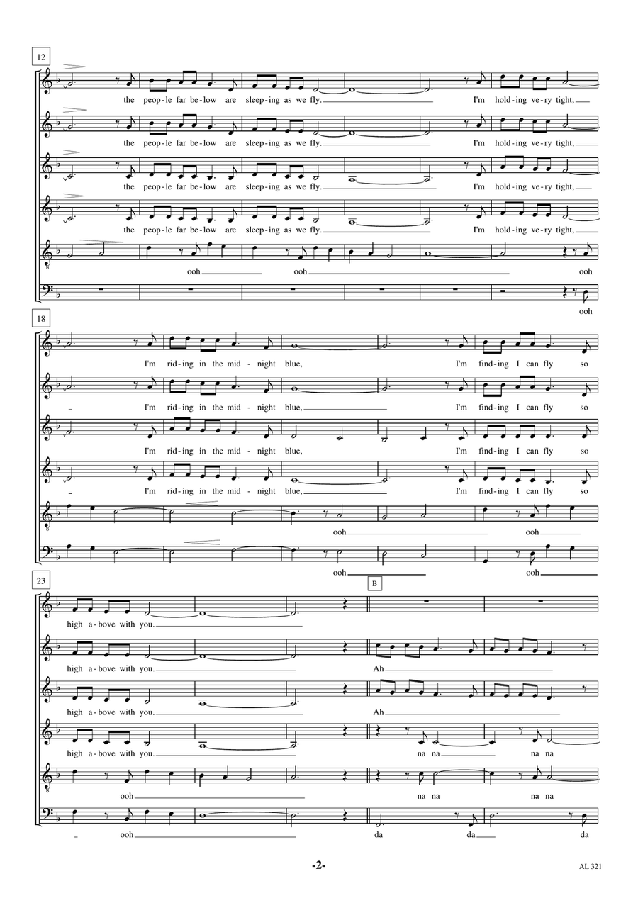 Walking In The Air Choir scores gallery preview page 2