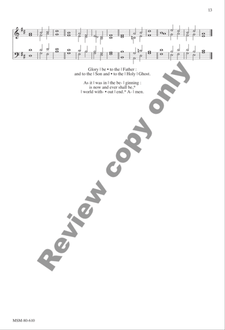 Evensong Unison Choir scores gallery preview page 46