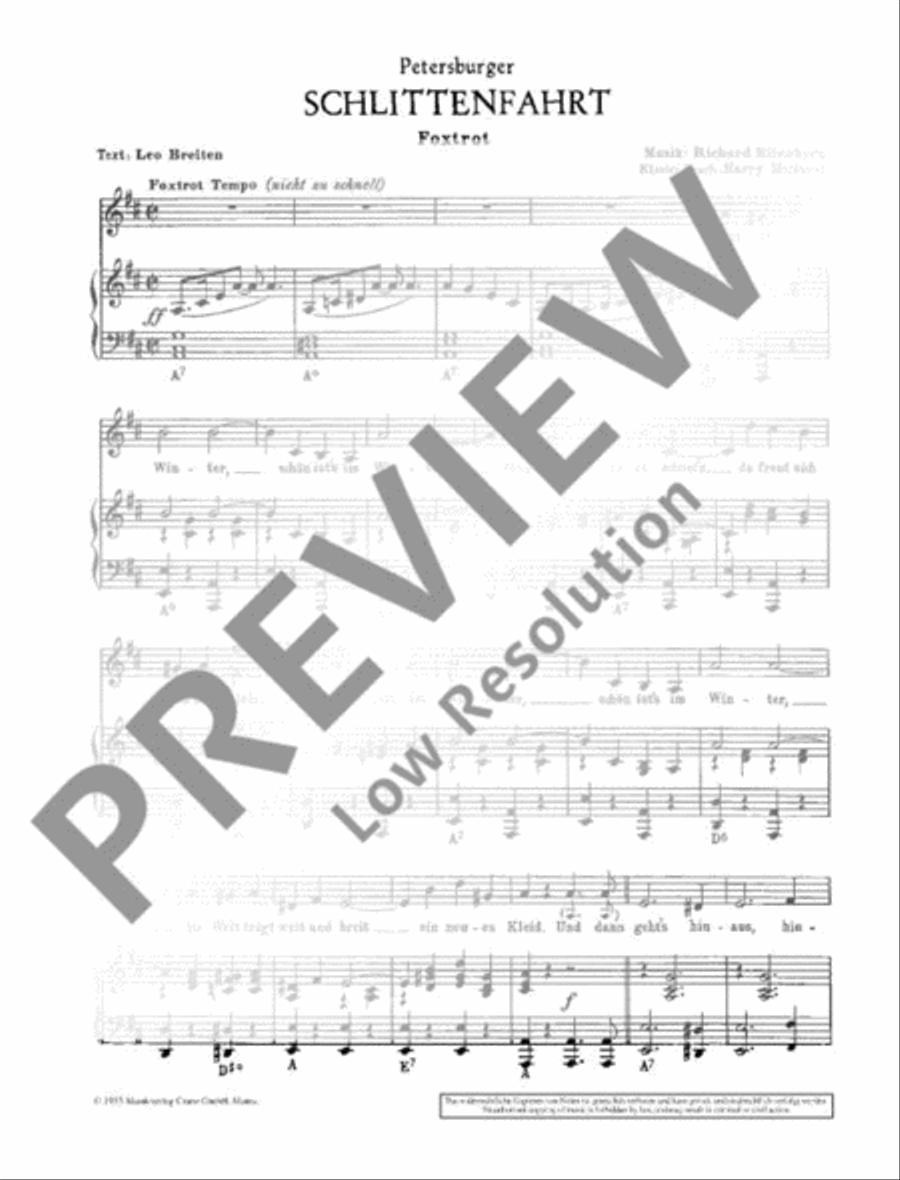 Petersburger Schlittenfahrt Voice Solo scores gallery preview page 3