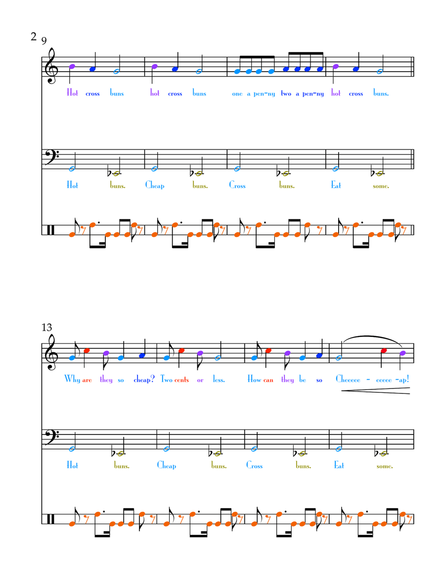 Hot Cross Buns, Why So Cheap? Chamber Music scores gallery preview page 2