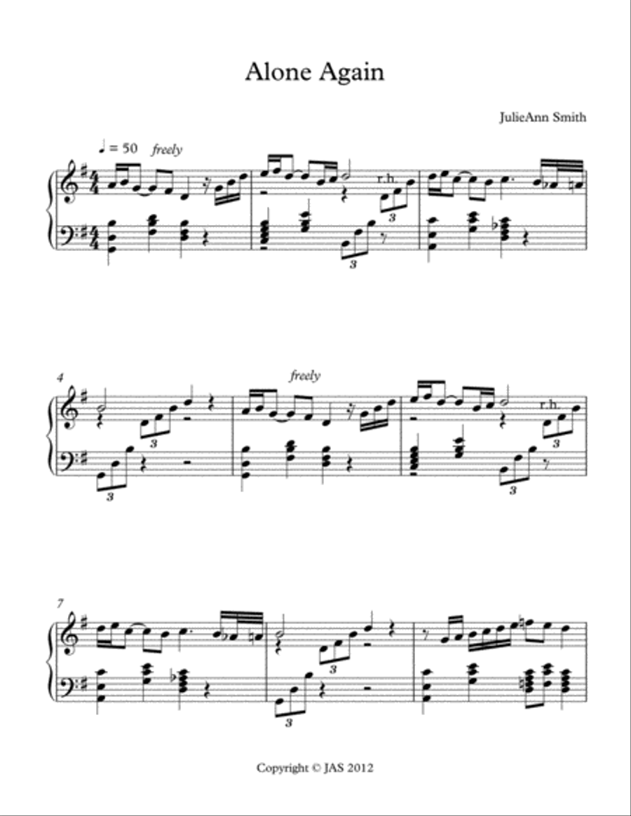 Alone Again Harp scores gallery preview page 2