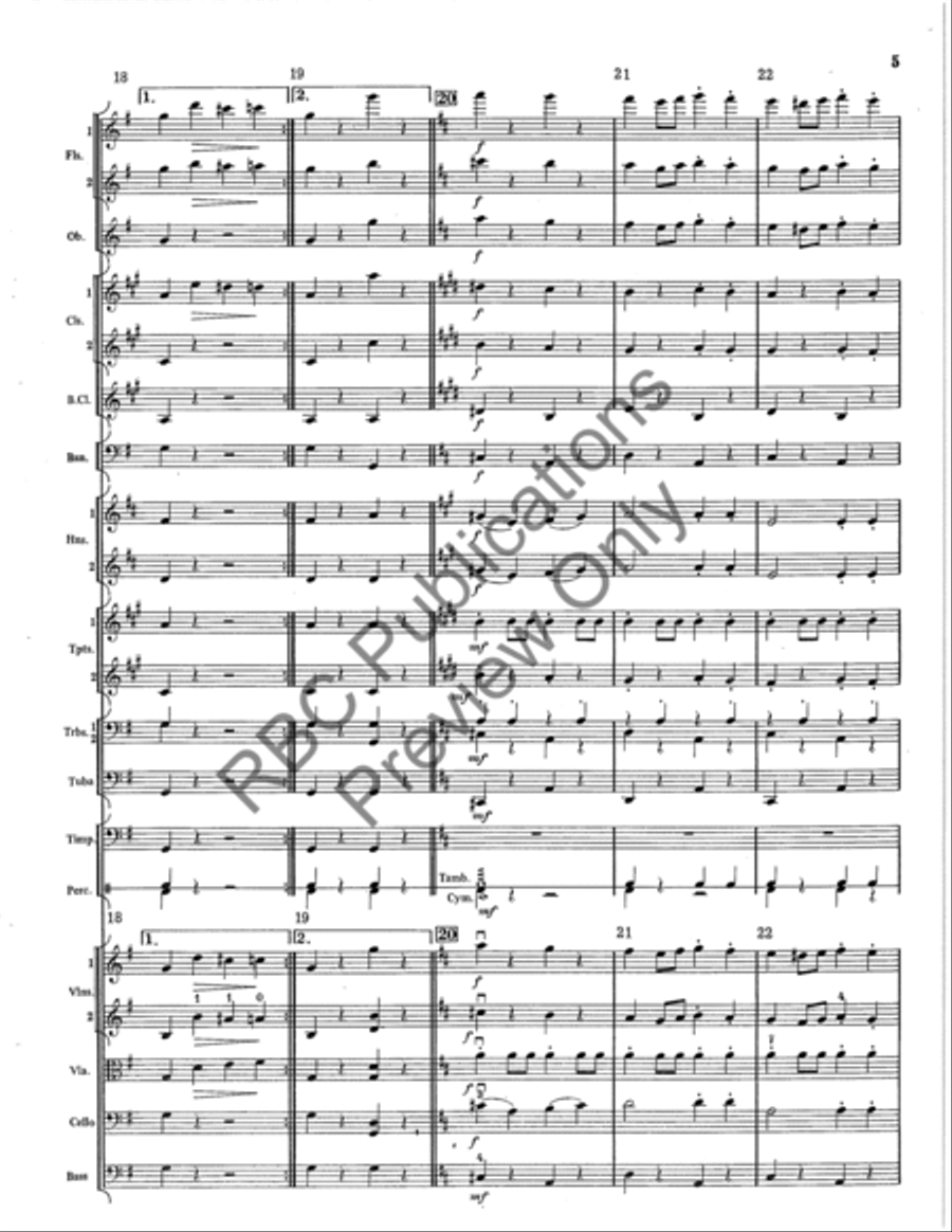 Tritsch Tratsch Polka Tritsch Tratsch Polka Full Orchestra scores gallery preview page 6