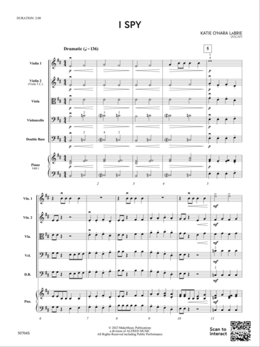 I Spy: Score String Orchestra scores gallery preview page 3