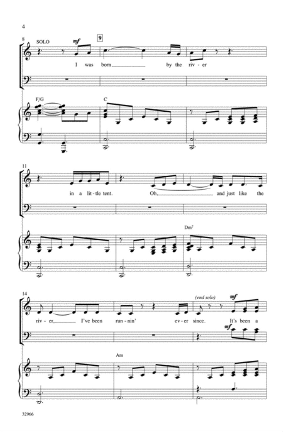 A Change Is Gonna Come 4-Part scores gallery preview page 3