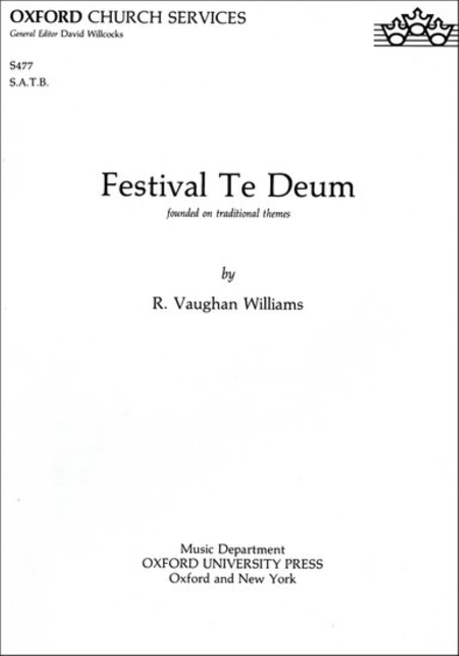 Festival Te Deum Festival Te Deum 4-Part scores gallery preview page 1