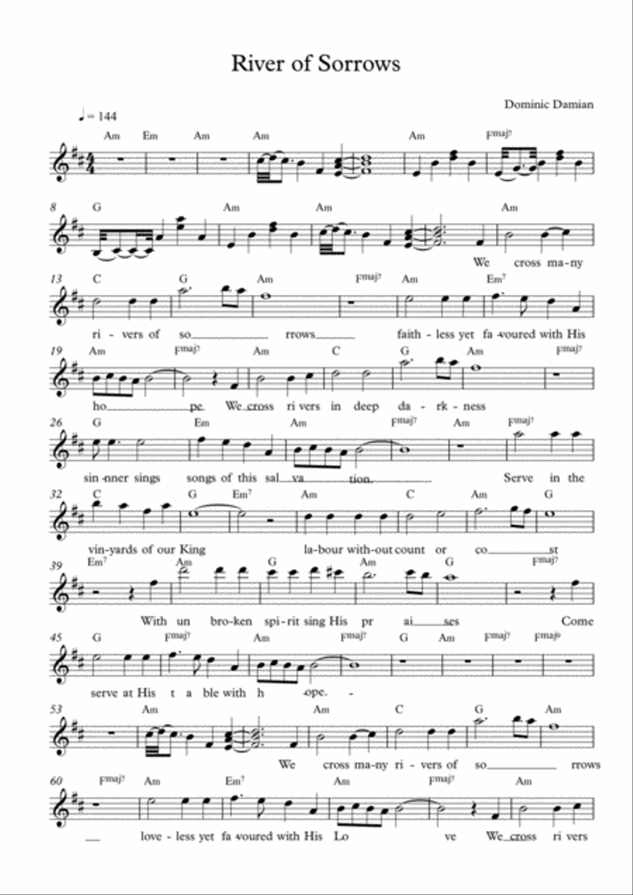 River Of Sorrows Small Ensemble scores gallery preview page 2