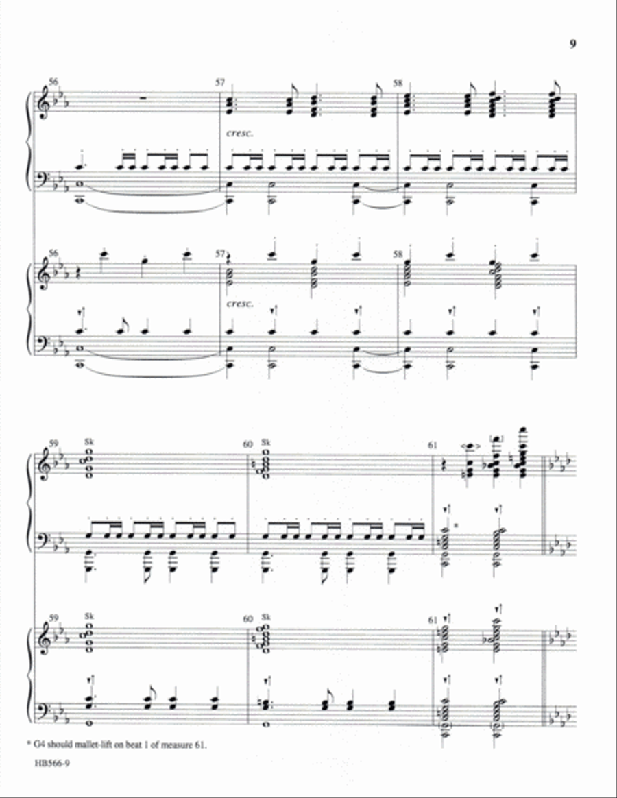 United - full score Handbell Choir scores gallery preview page 10
