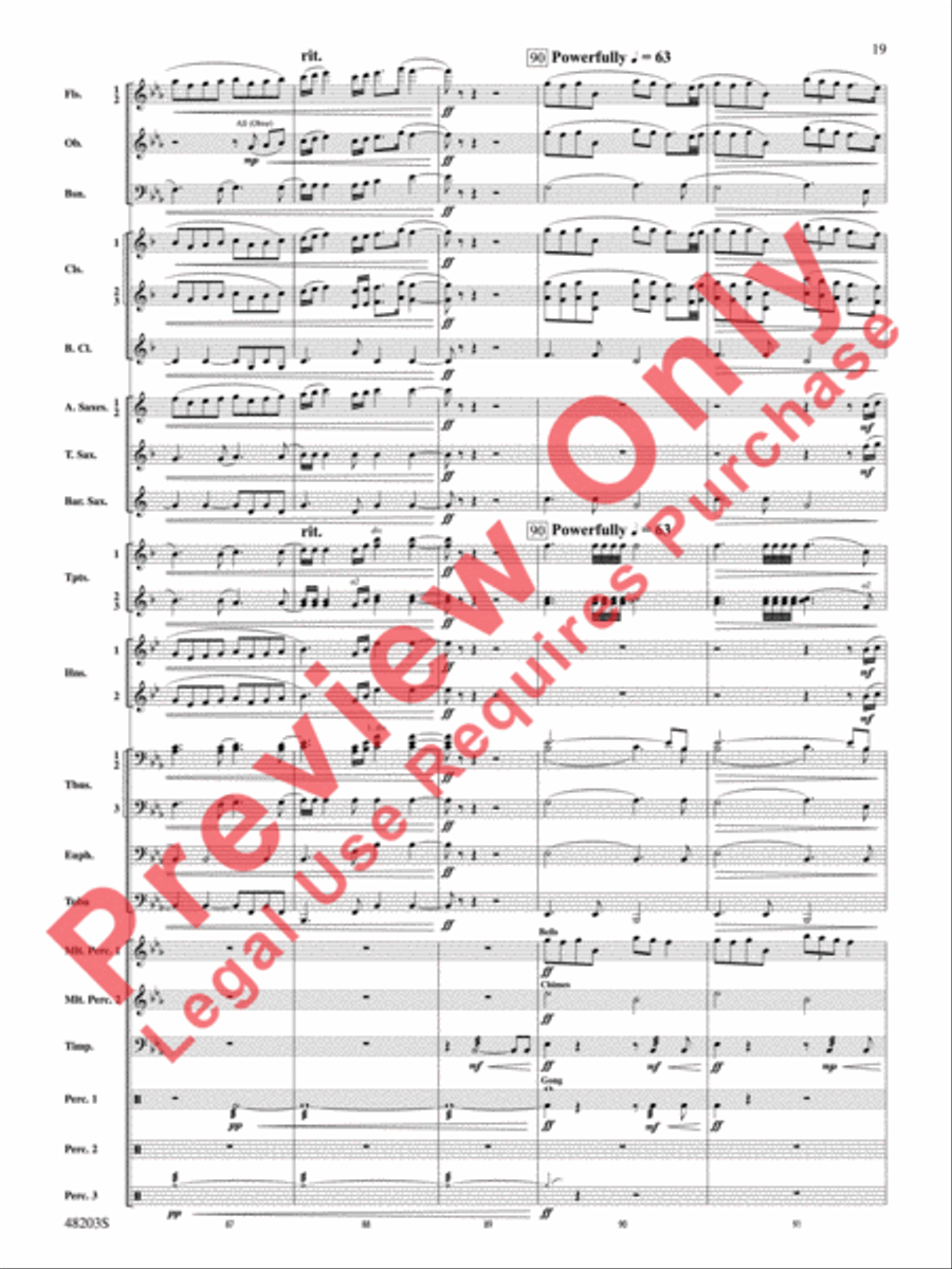 The Summoning The Summoning Concert Band scores gallery preview page 20