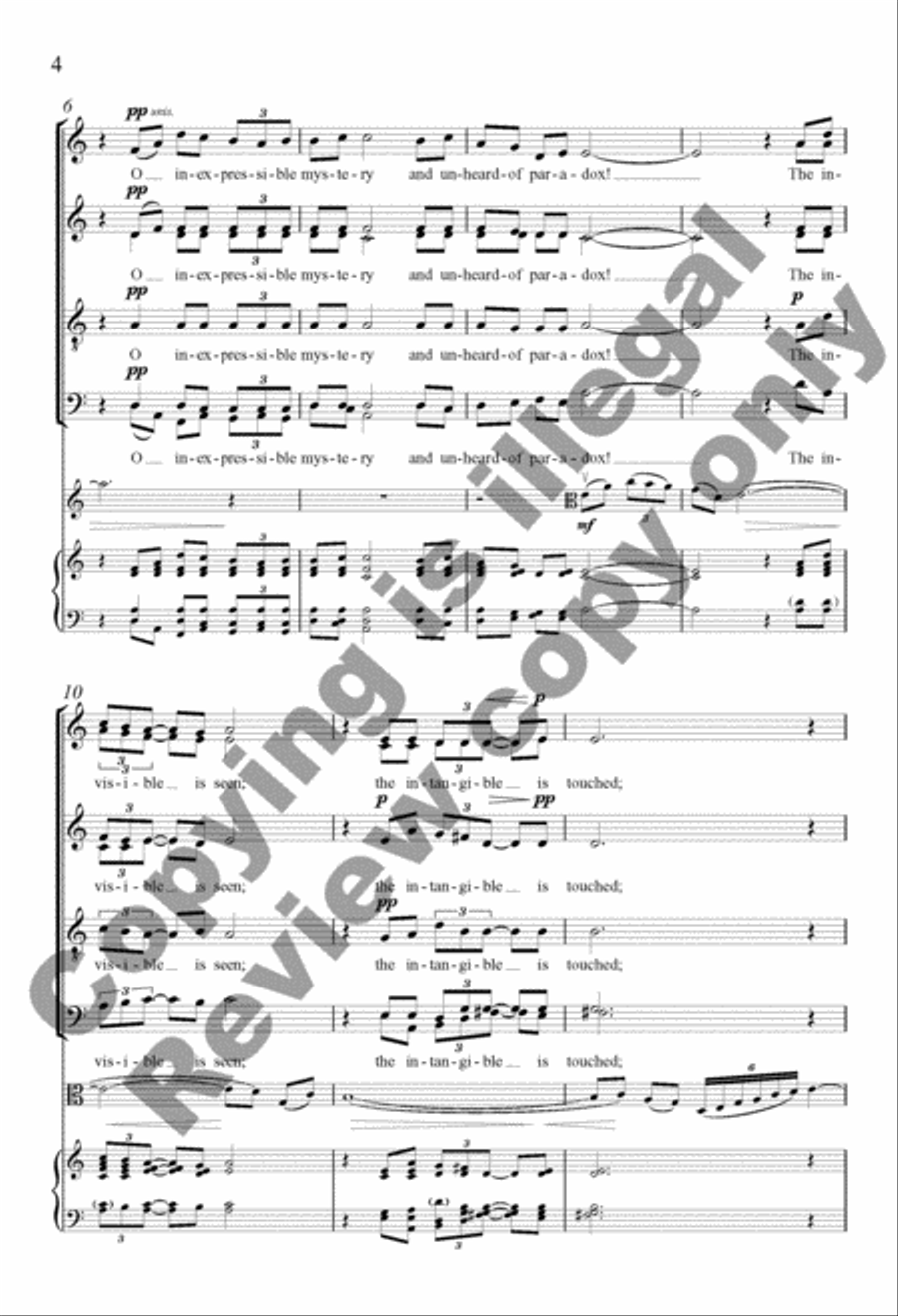 O Inexpressible Mystery Divisi scores gallery preview page 4