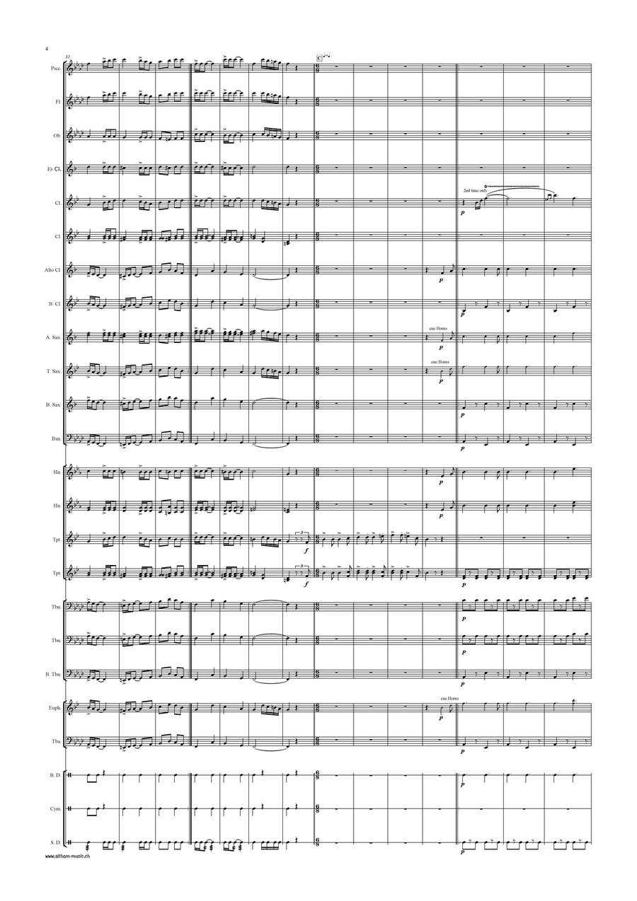 An der Leng - March Concert Band scores gallery preview page 5