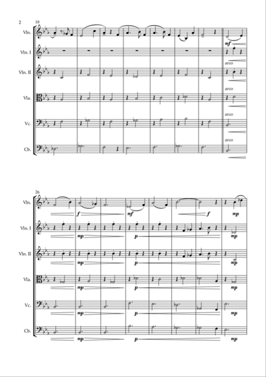 Isabella's Lullaby Isabella's Lullaby String Orchestra scores gallery preview page 2