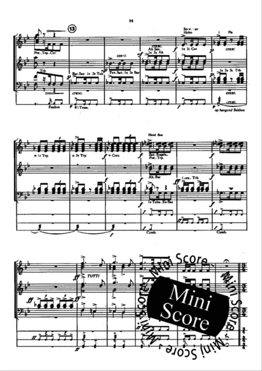 The Princess and the Poet Fanfare Band scores gallery preview page 15
