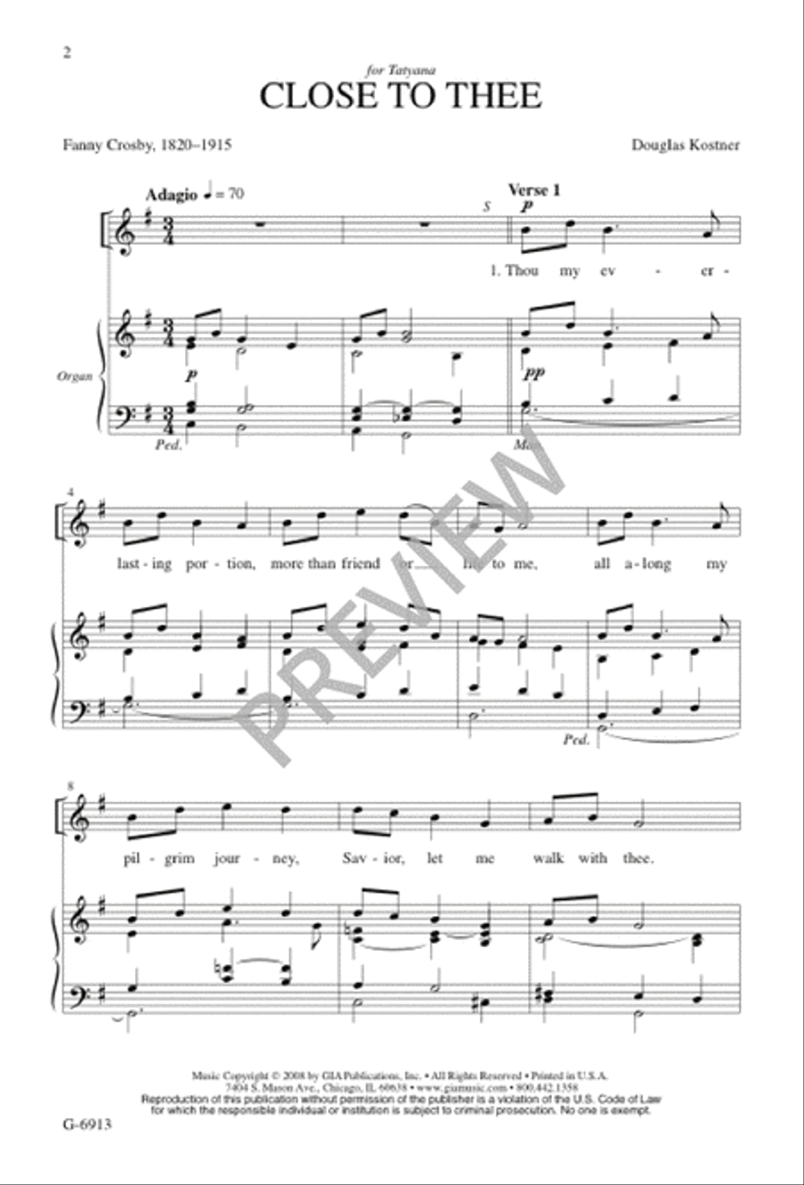 Close to Thee Close to Thee Divisi scores gallery preview page 3
