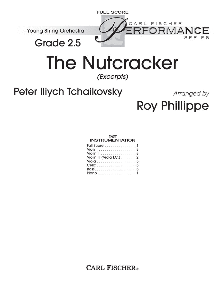 The Nutcracker String Orchestra scores gallery preview page 1
