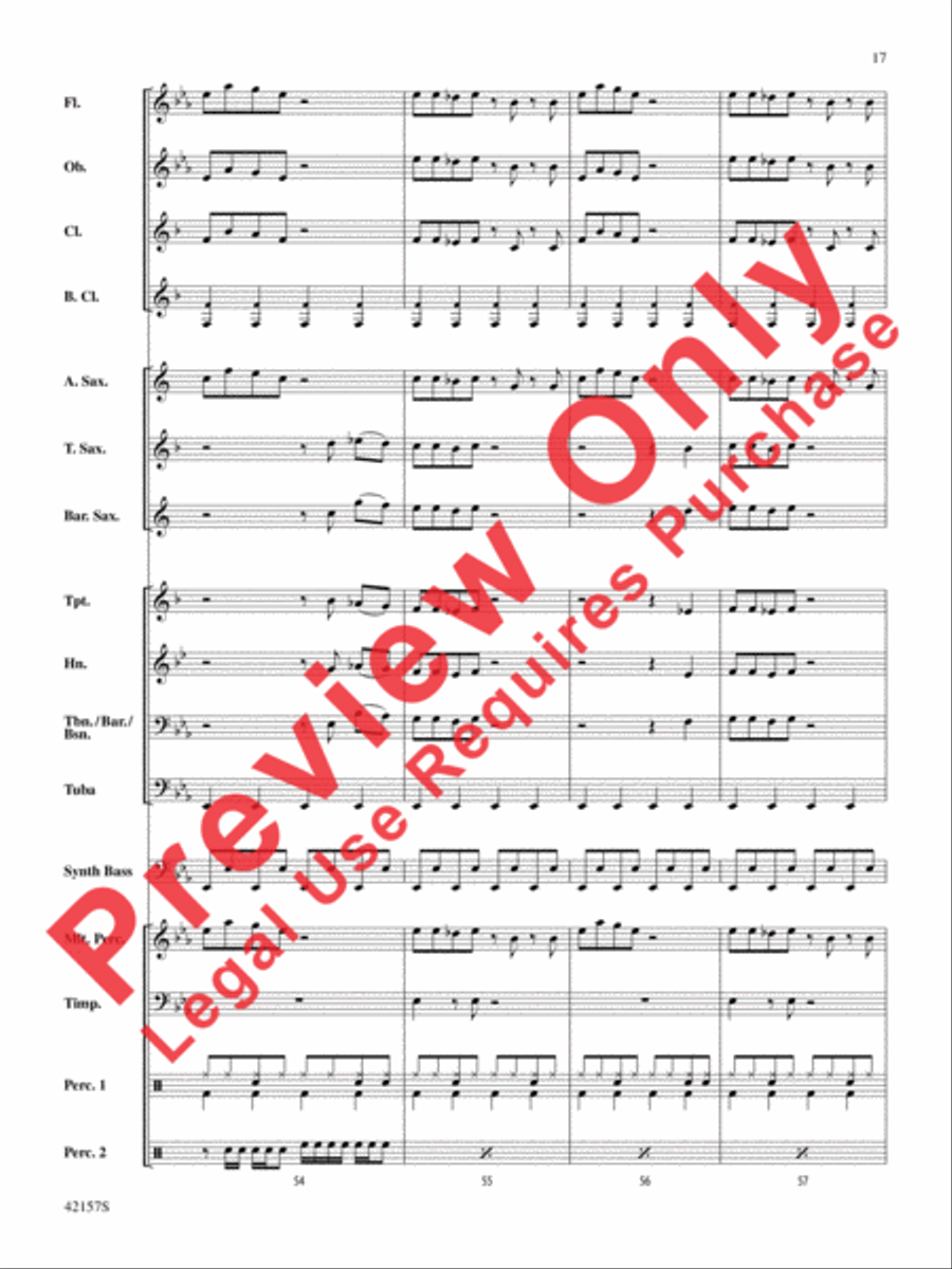 Funkytown Funkytown Concert Band scores gallery preview page 17
