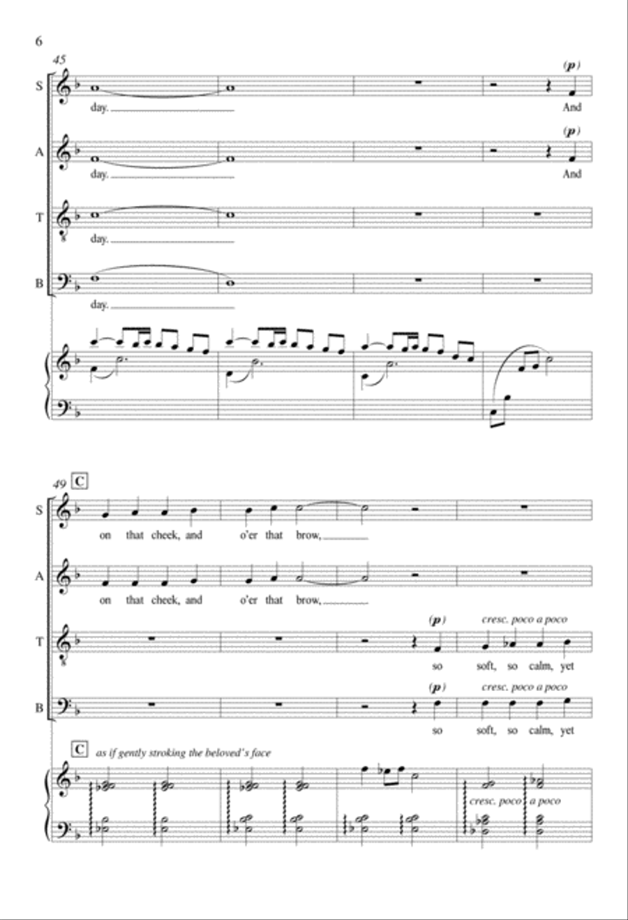 She Walks in Beauty from Love Shall Live Forever Divisi scores gallery preview page 5