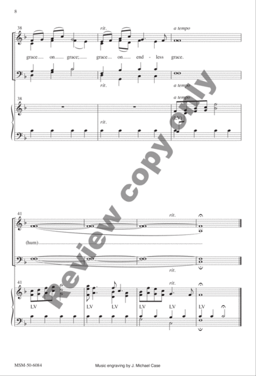 Grace on Grace 4-Part scores gallery preview page 8