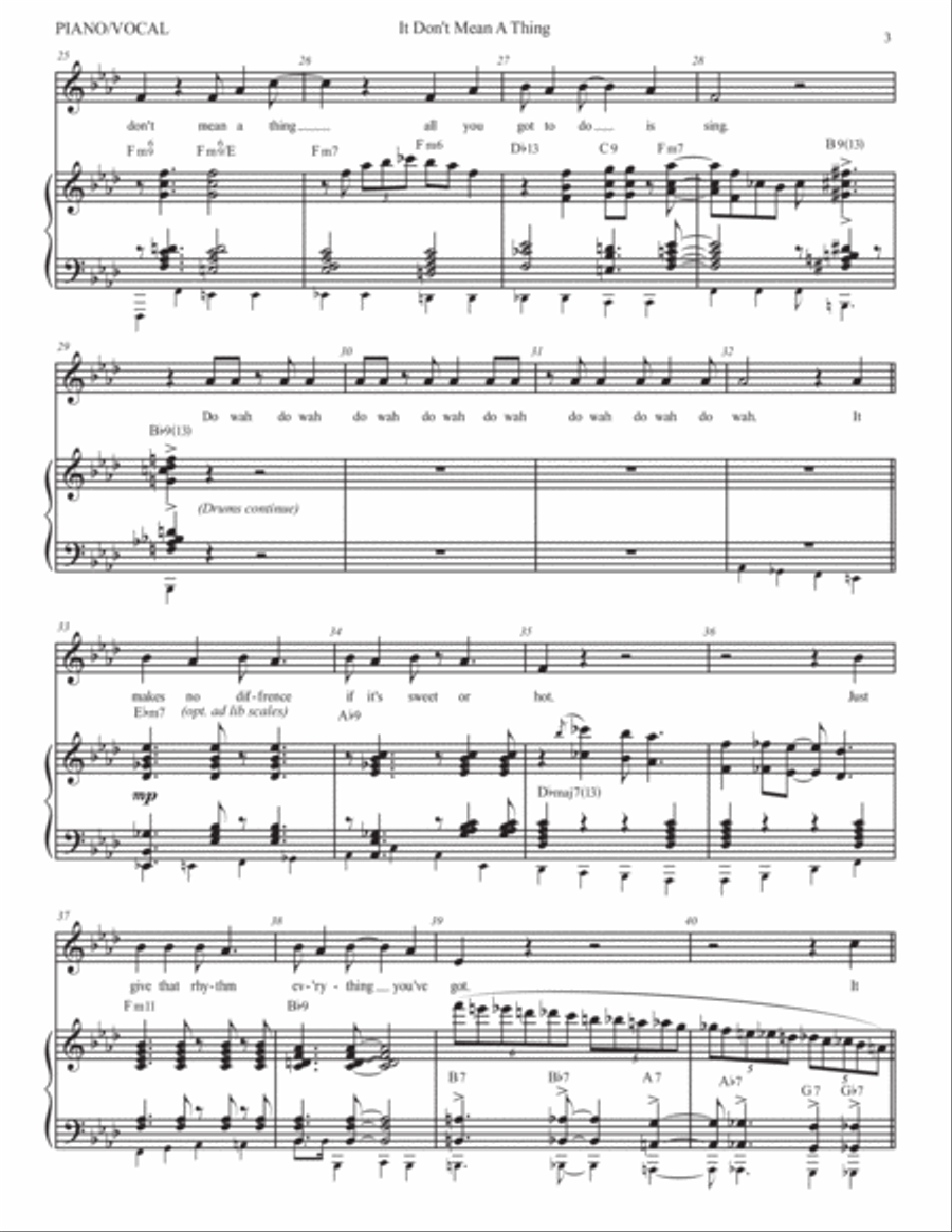 It Don't Mean A Thing (If It Ain't Got That Swing) Small Ensemble scores gallery preview page 4