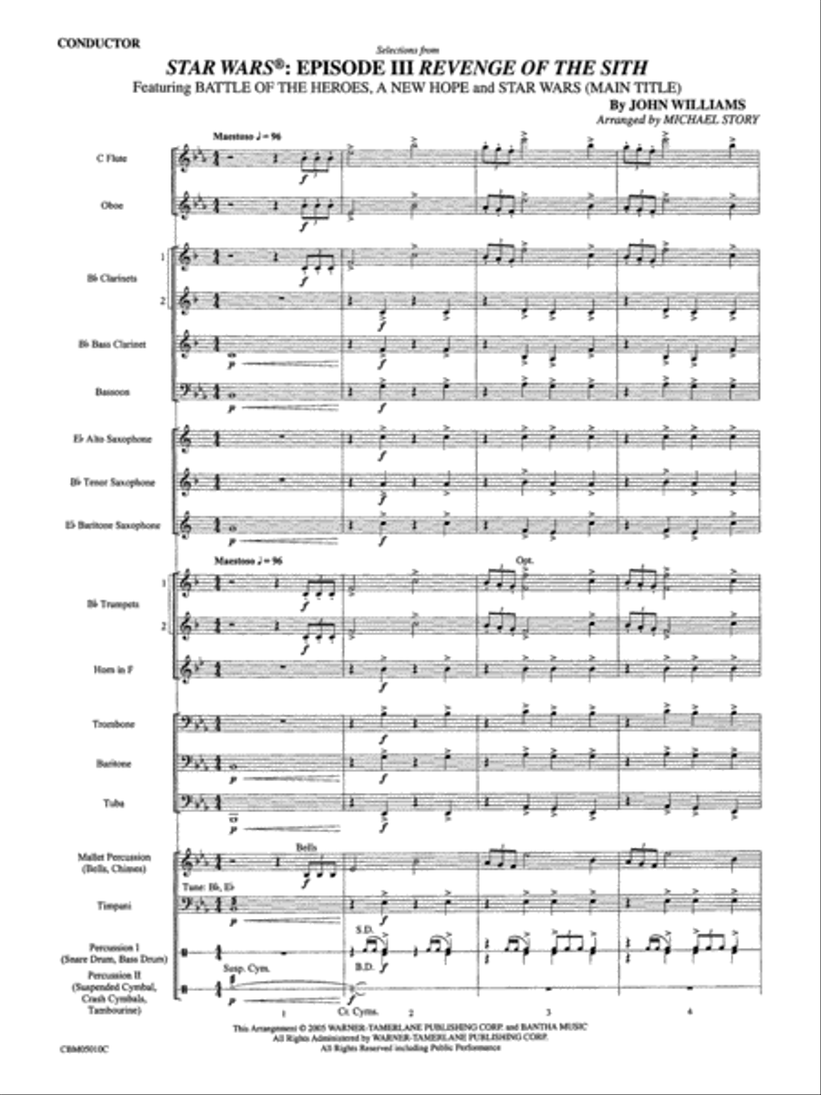 Star Wars®: Episode III Revenge of the Sith: Score Concert Band scores gallery preview page 2