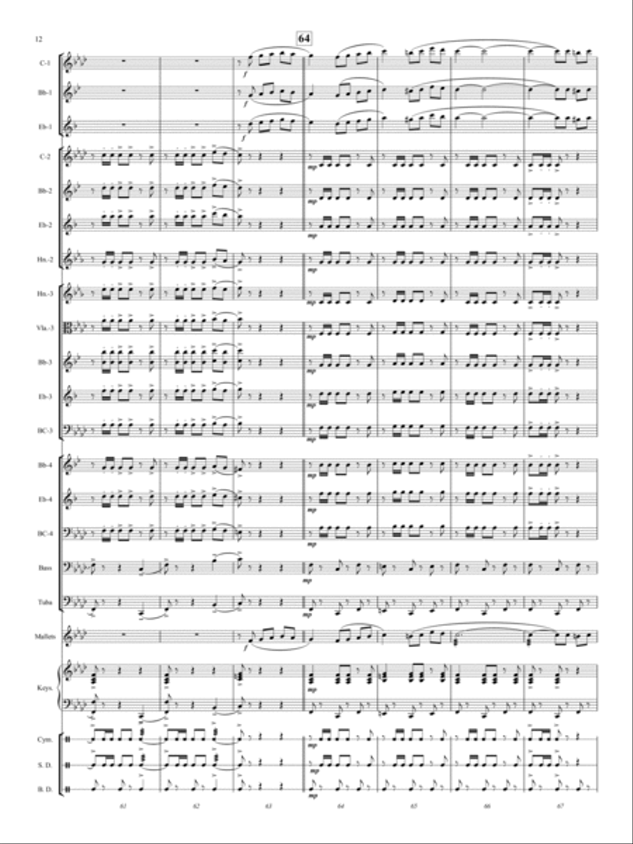 El Relicario Concert Band scores gallery preview page 11