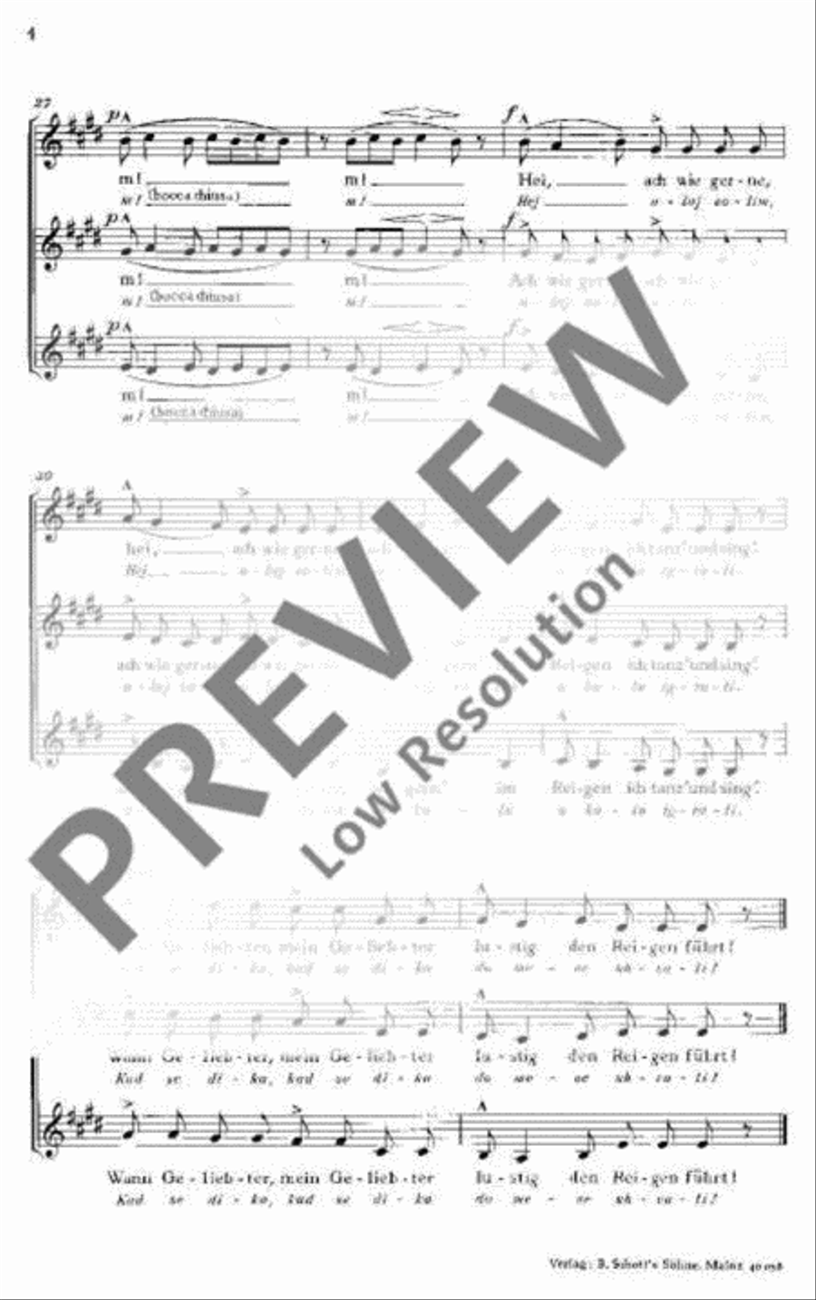 Tanzlied - Poskocica SSA scores gallery preview page 5