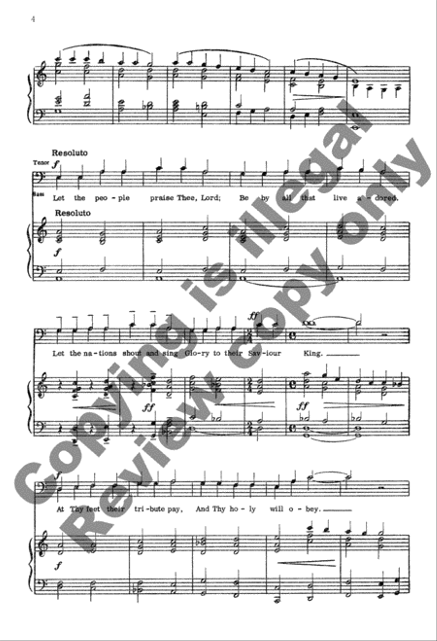 God Of Mercy, God Of Grace 4-Part scores gallery preview page 7