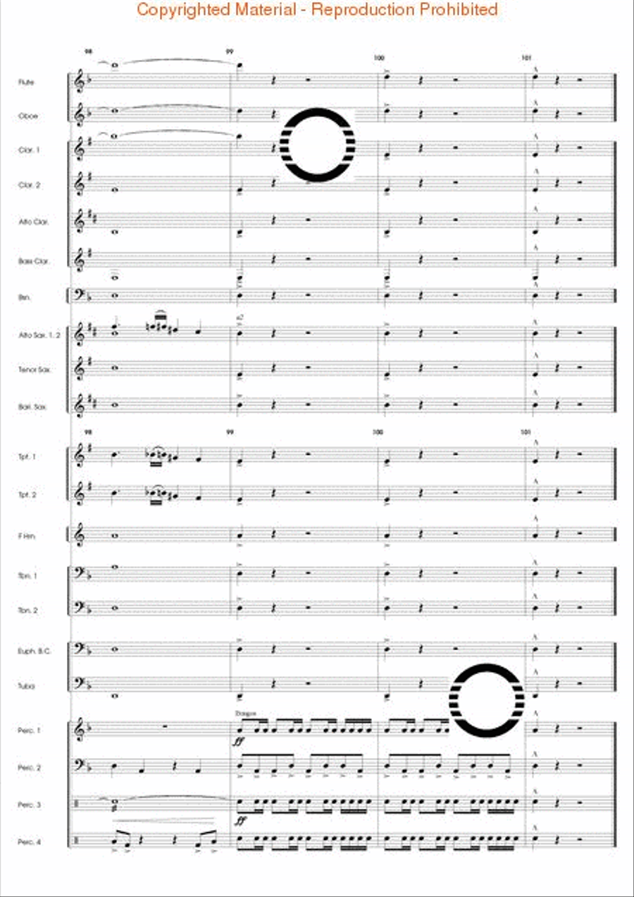 Odyssey for Percussion Odyssey for Percussion Concert Band scores gallery preview page 21