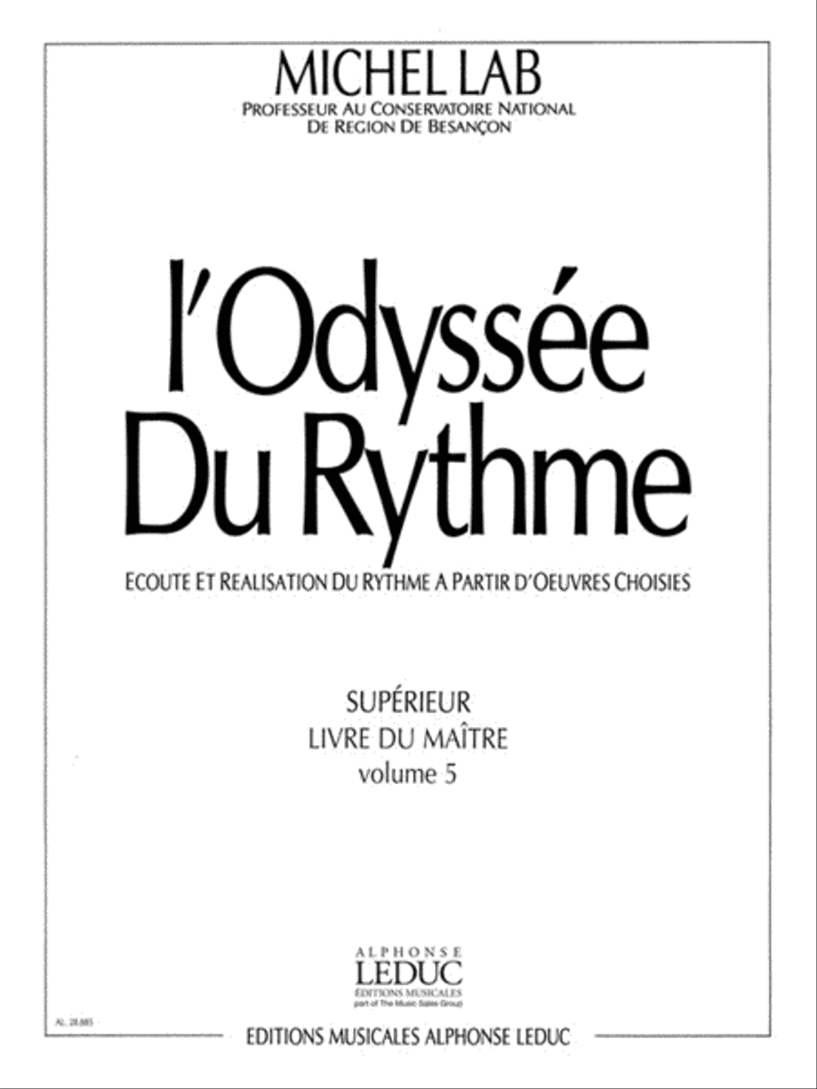 L'odyssee Du Rythme Vol.5 (miscellaneous) Collection / Songbook scores gallery preview page 1