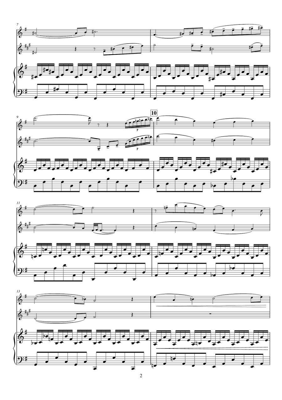 The Swan (Le Cygne) Small Ensemble scores gallery preview page 2