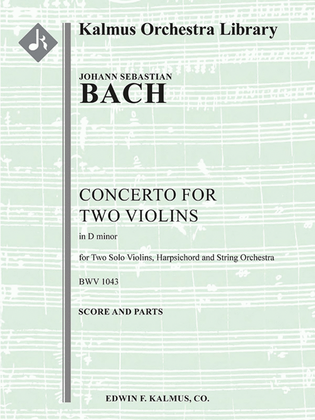 Concerto for Two Violins in D minor, BWV 1043