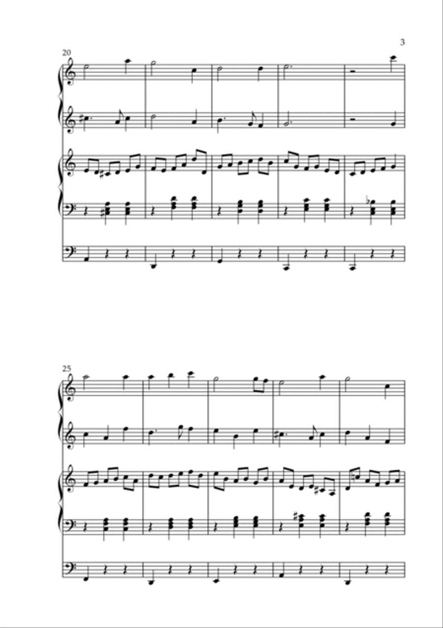 Tornedalssången, Op. 257 (Organ Duet) by Vidas Pinkevicius Organ Solo scores gallery preview page 3
