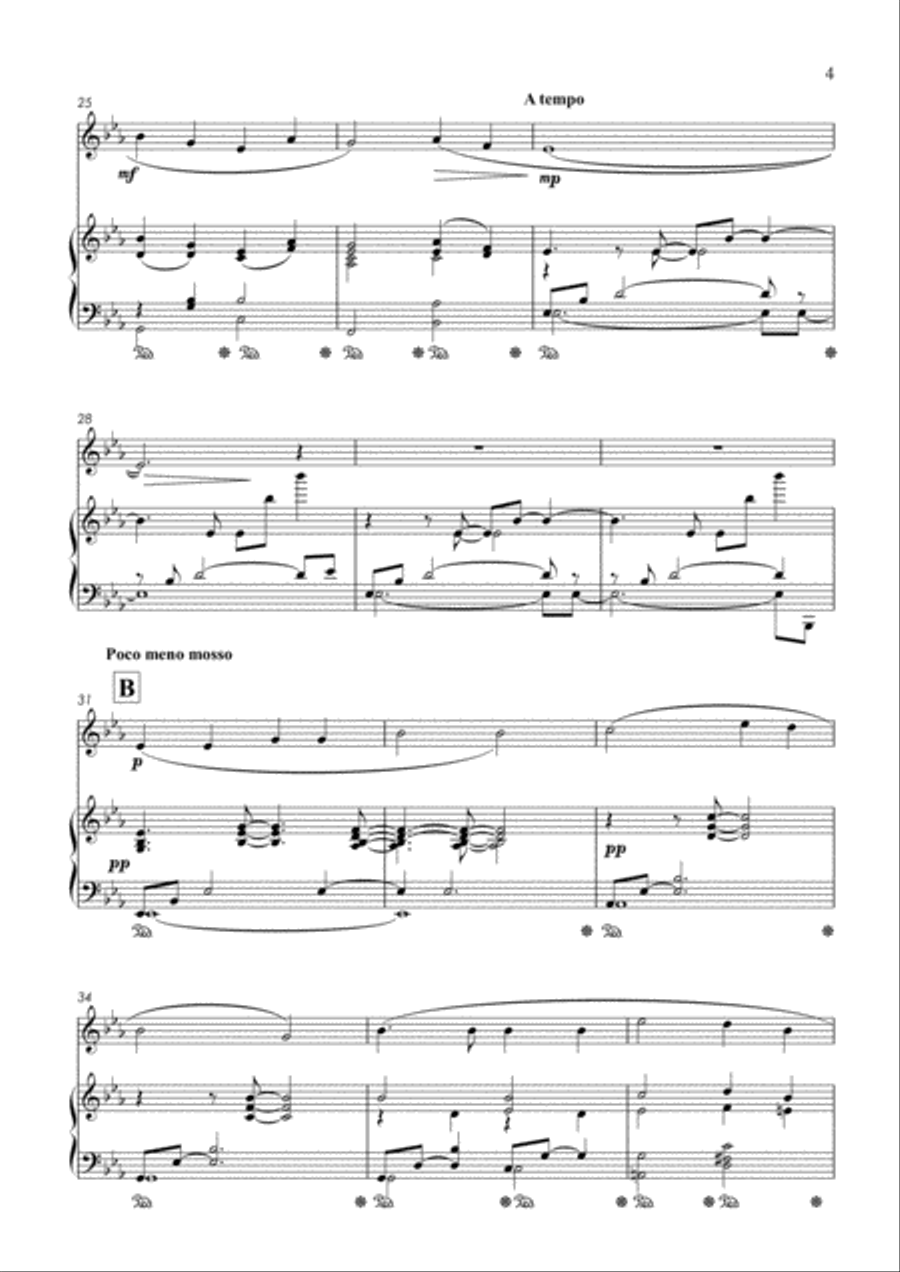 HOLY, HOLY, HOLY! LORD GOD ALMIGHTY (For Soprano Saxophone and Piano) Woodwind Duet scores gallery preview page 4