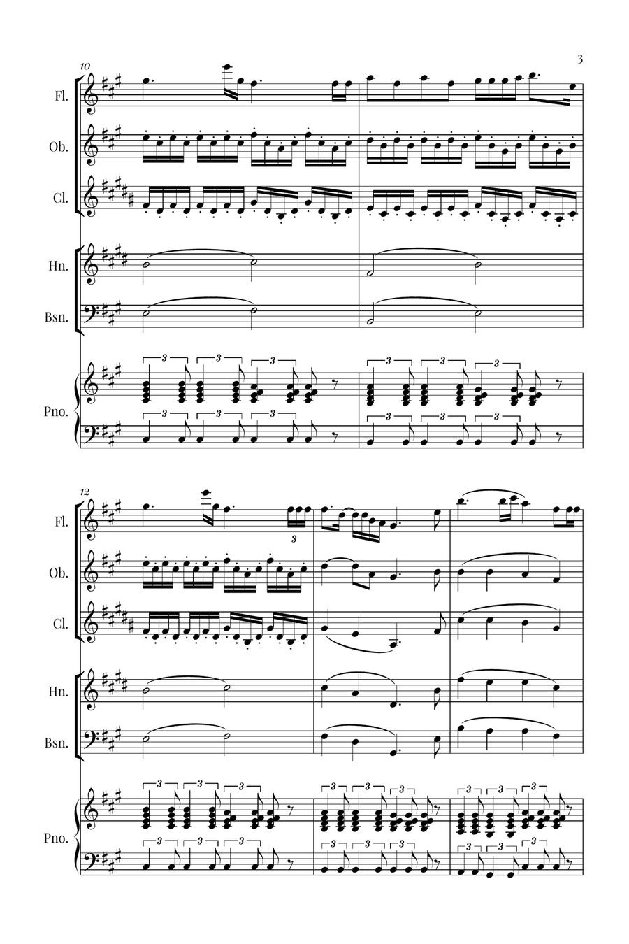 Die With A Smile Die With A Smile Woodwind Quintet scores gallery preview page 3