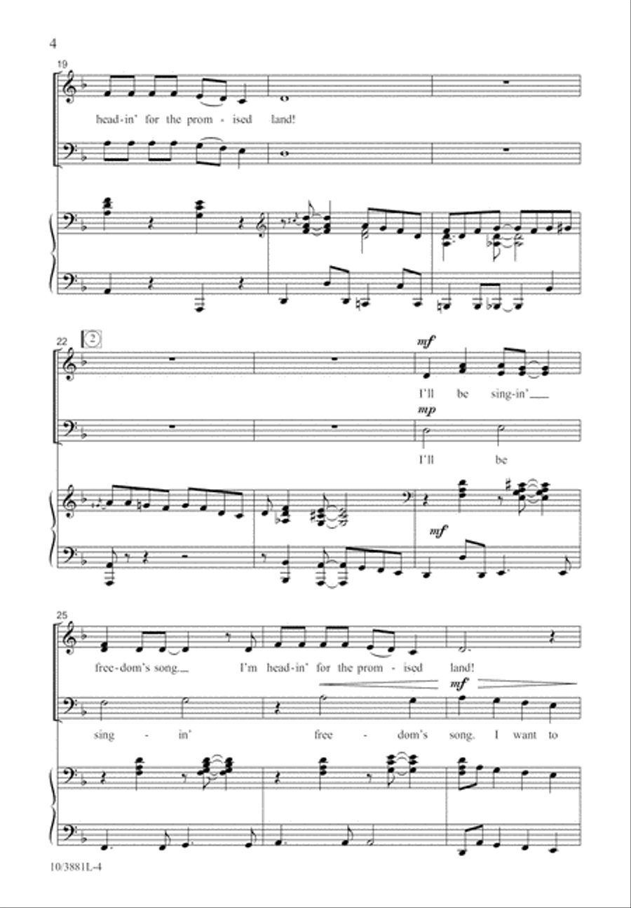 Promised Land 3-Part scores gallery preview page 5